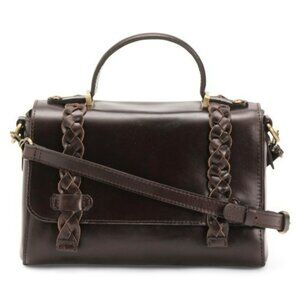 Patricia Nash Leather Dakota Top Handle Satchel With Shoulder Strap